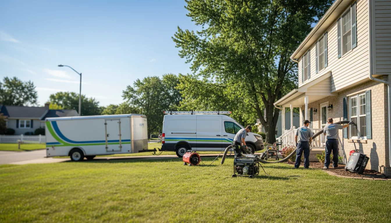 Flooded Basement Restoration And Cleanup With Repair in Spring Valley, OH near me